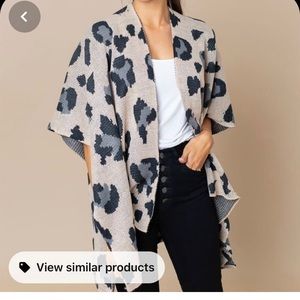 Leopard cardigan/wrap
